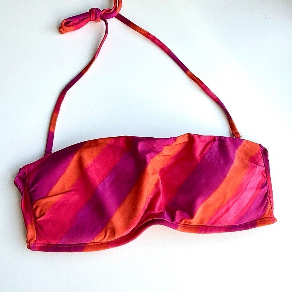 NWT Lauren Ralph Lauren bandeau bikini top. Size 6